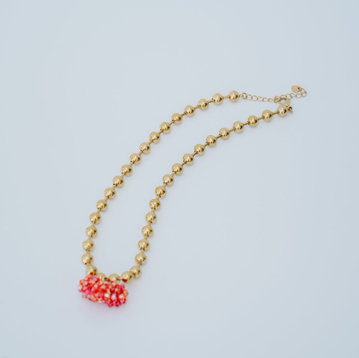 Colar Big Red Heart